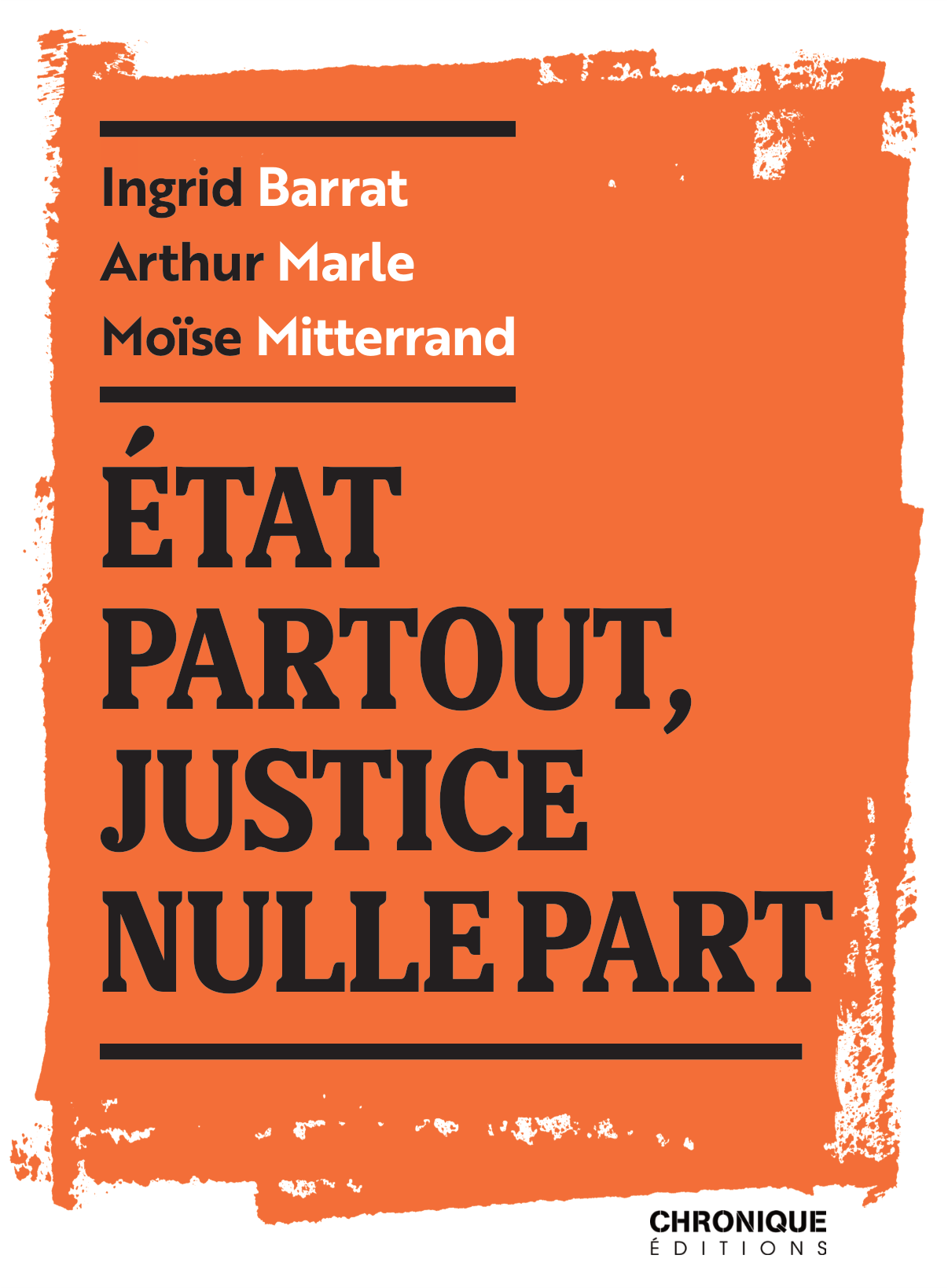 Couverture : État partout, justice nulle part