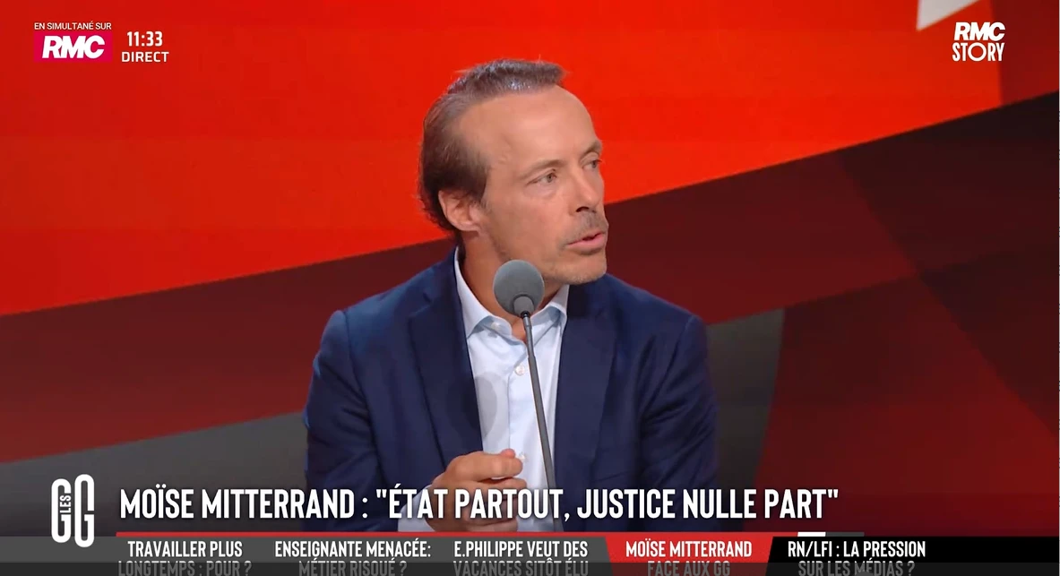Moïse Mitterrand sur RMC, face aux Grandes Gueules